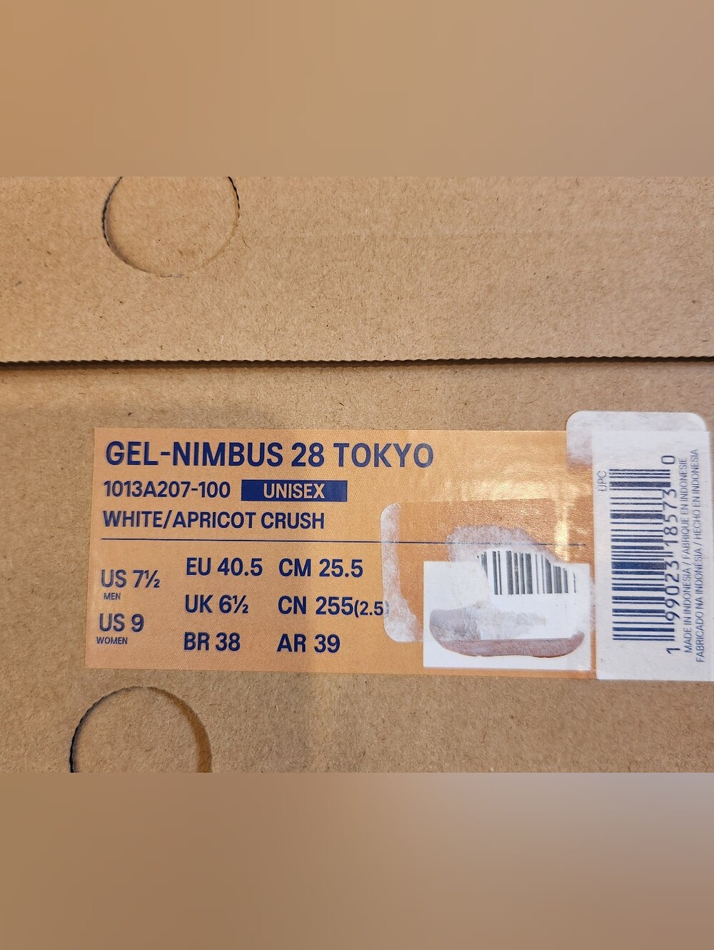 Asics Gel Nimbus 28 Tokyo Edition Running Shoes Womens Size 9 - Picture 2 of 13